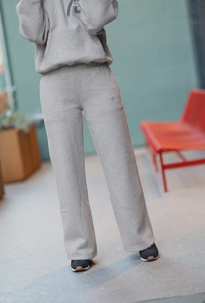 Anine Bing Kacey Sweatpant Monogram Medium Heather Grey joggebukse 