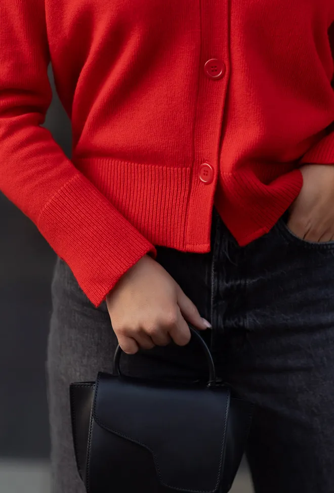 SAND Yua Knit Red cardigan 6