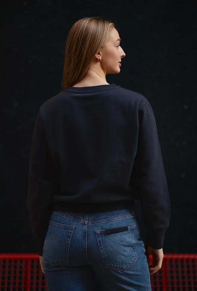 Anine Bing Harry Shrunken Sweatshirt Vintage Black genser 5