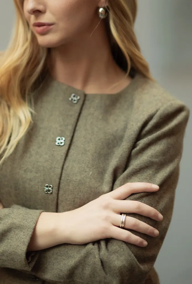 My essential wardrobe Billa Short Blazer Amber Melange dressjakke 7