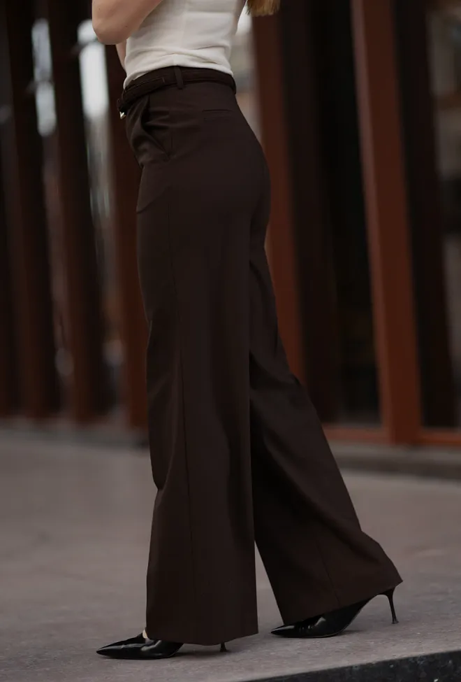 Andiata Katya Trousers Mocha dressbukse 3