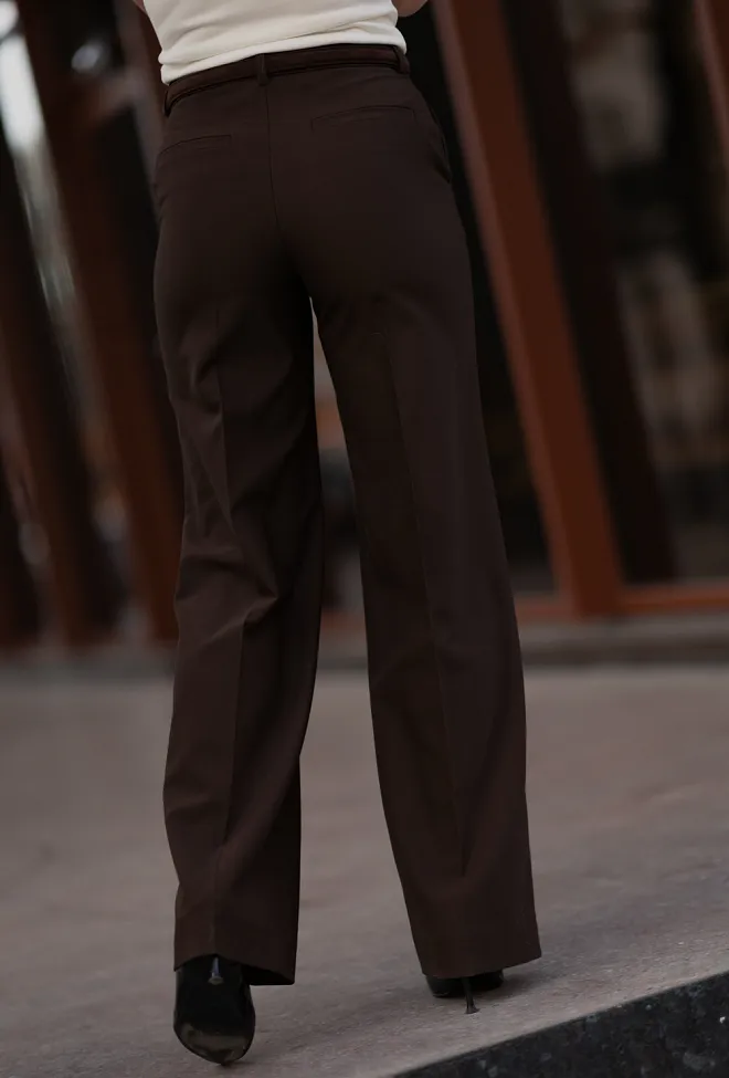 Andiata Katya Trousers Mocha dressbukse 4
