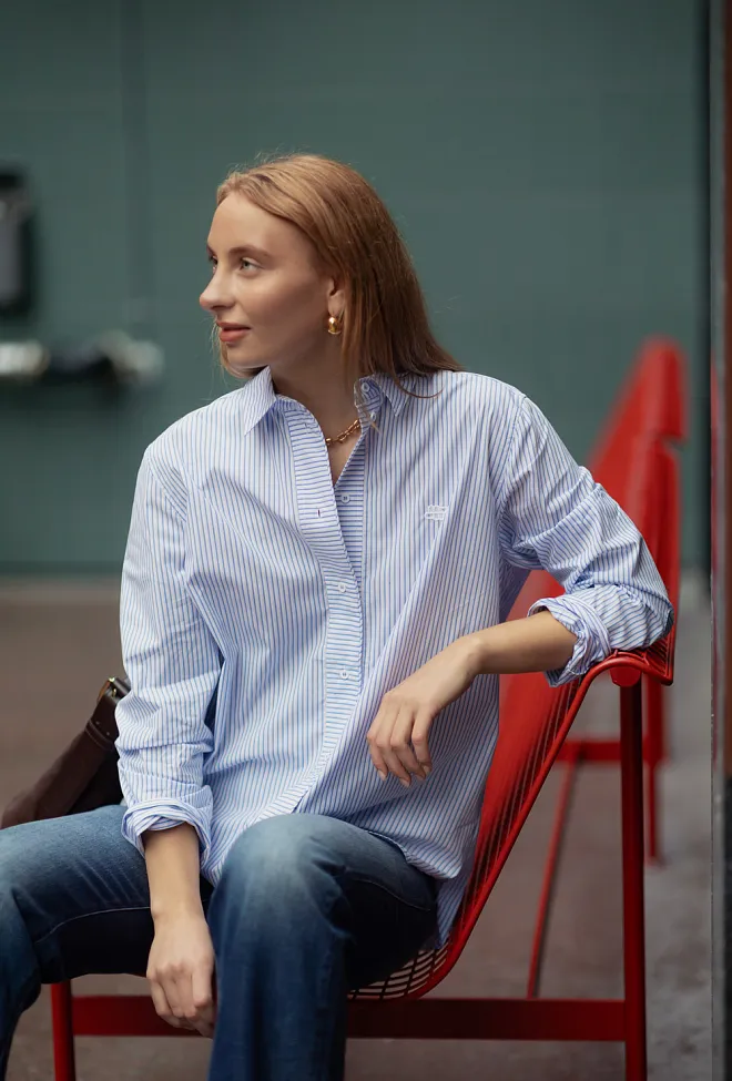 Munthe Calimma Shirt Light Blue skjorte