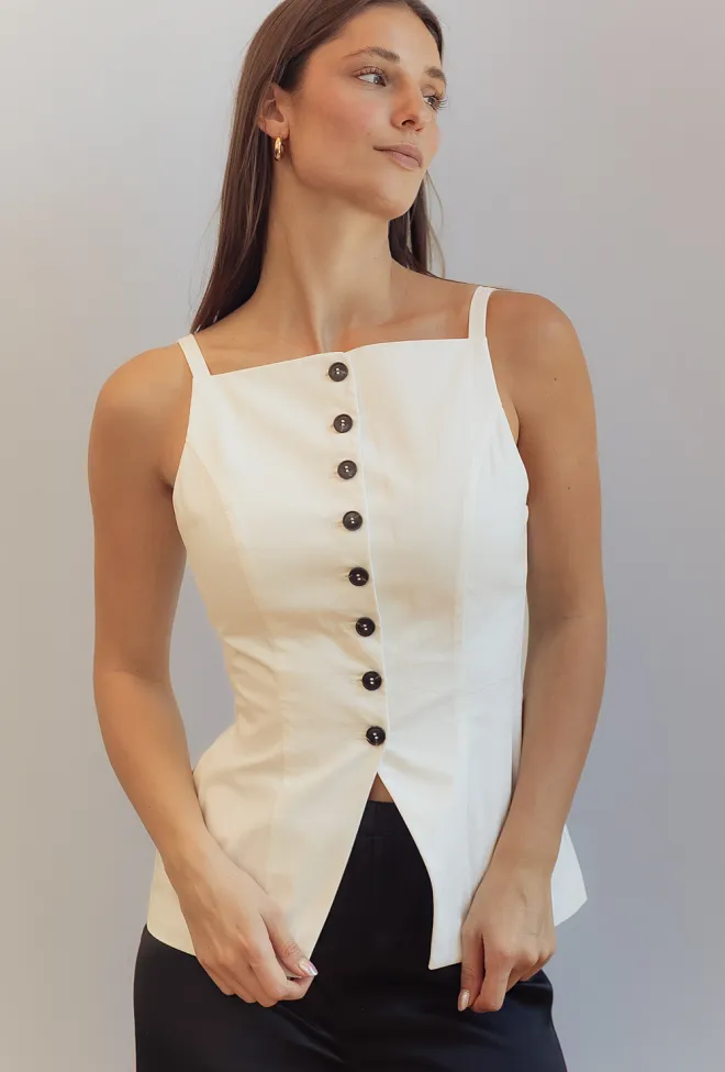 Christian Aks Ulla Cotton Top White topp 