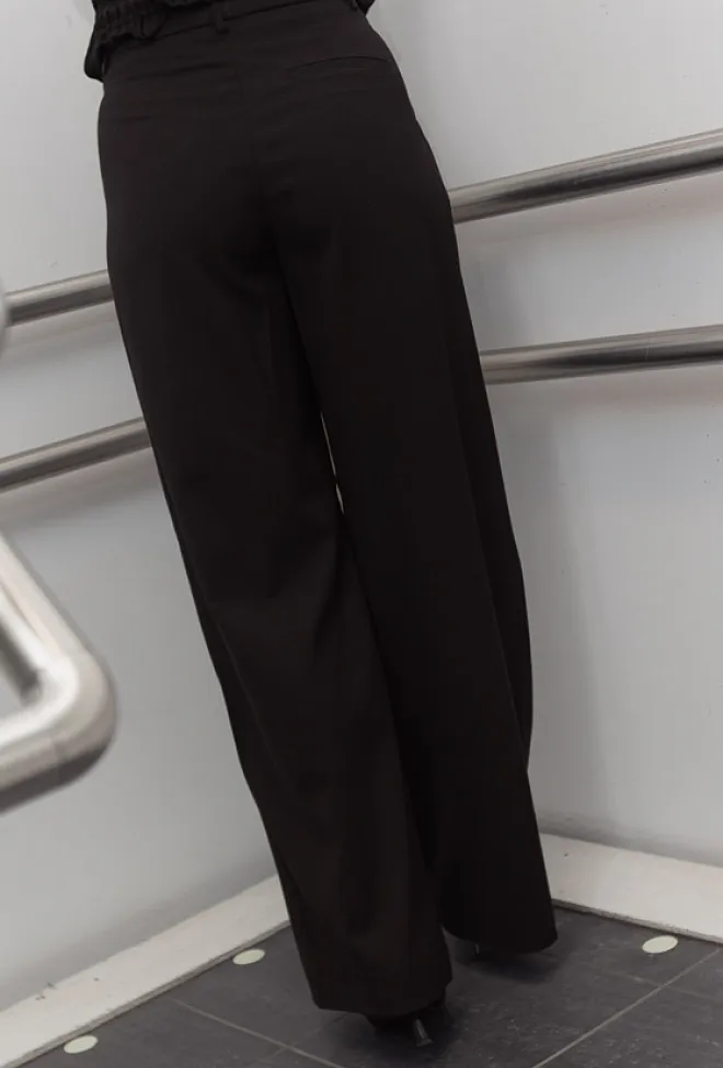 Gestuz Paula MW Wide Pants Black dressbukse 4