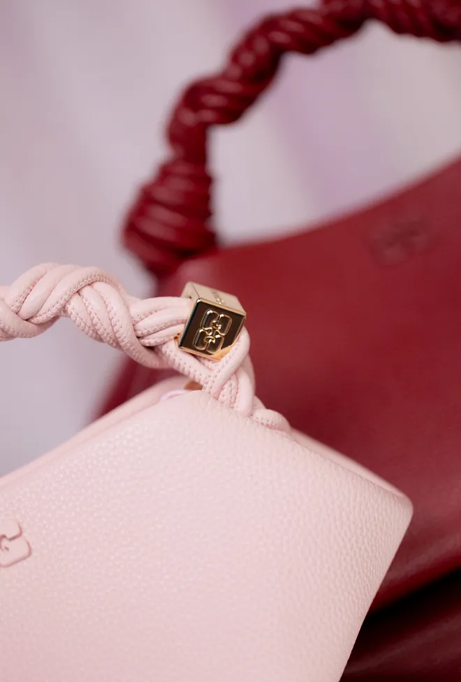 GANNI Bou Bag Mini Grained Chalk Pink veske 3