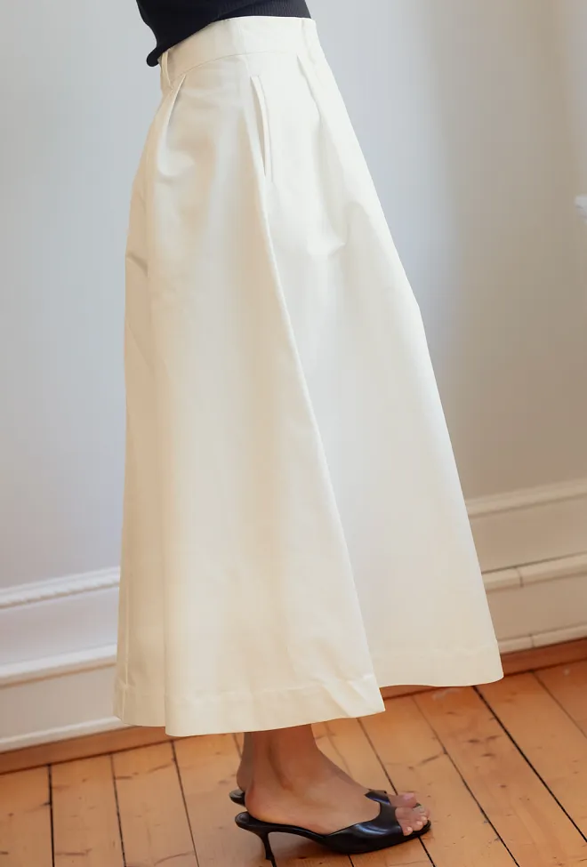 Christian Aks Anna Cotton Skirt White skjørt 3