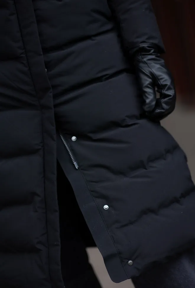 DAY ET Day Leather Mittens Black skinnvotter 2