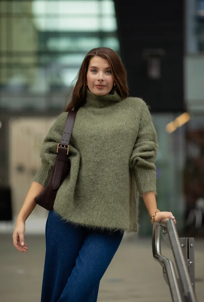 American vintage Niby Turtleneck Khaki genser