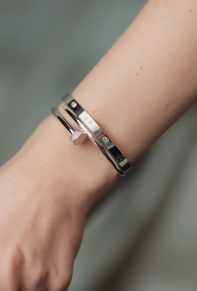 HiiL Studio Jewelry Solid Bangle Silver armbånd 3