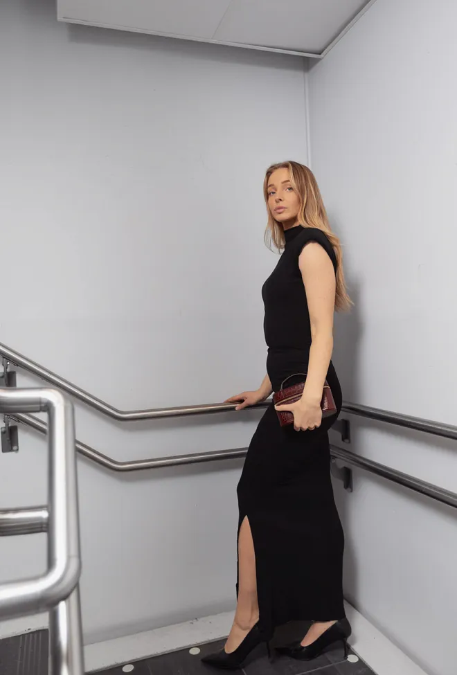My essential wardrobe Giggo Long Dress Black maxikjole 4