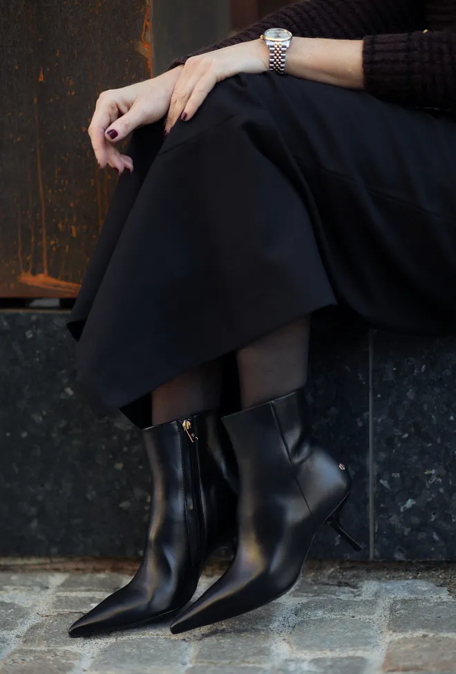 Anine bing Hilda High Heel Boots Black ankelstøvletter