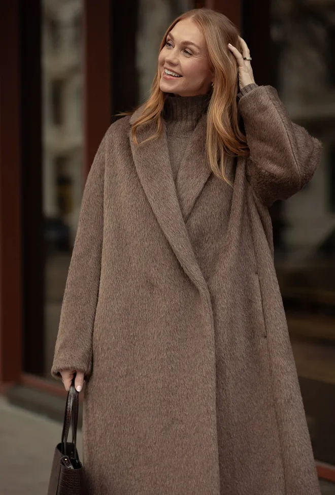 Max Mara Giorgia Coat Brown ullkåpe 5