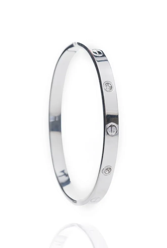 HiiL Studio Jewelry Solid Bangle Silver armbånd 6