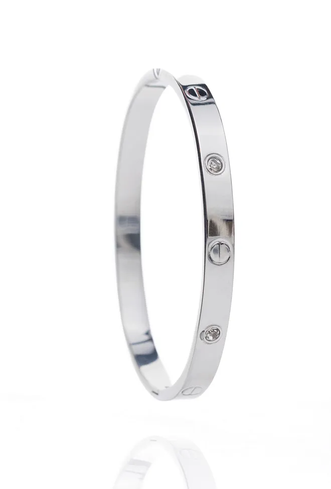 HiiL Studio Jewelry Solid Bangle Silver armbånd 7
