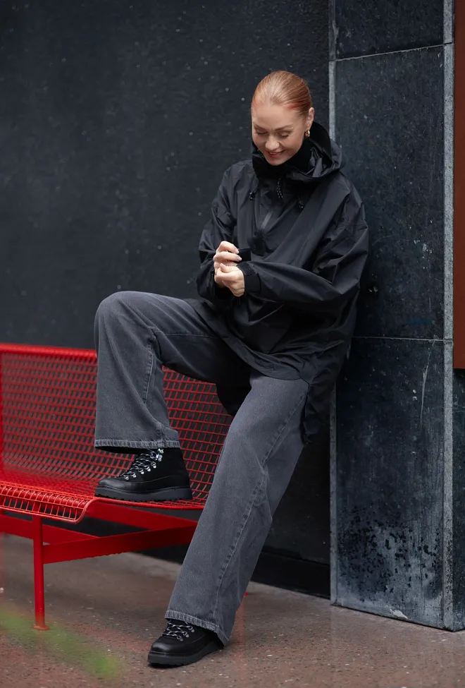 DAY ET Re-No Rain Anorak Black regnponcho 4