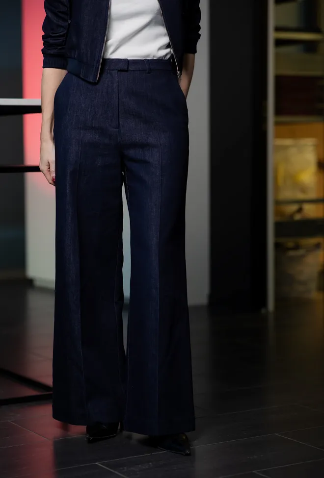 Carma Collection Tanya Pant Blue Rinse dressbukse