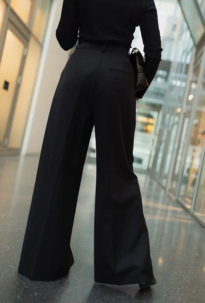 Anine Bing Lou Trousers Black dressbukse 3