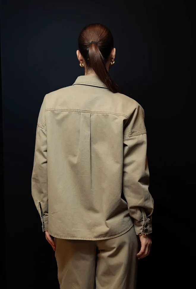 My essential wardrobe MW Lisva 179 Shirt Light Capers Washed skjorte 5