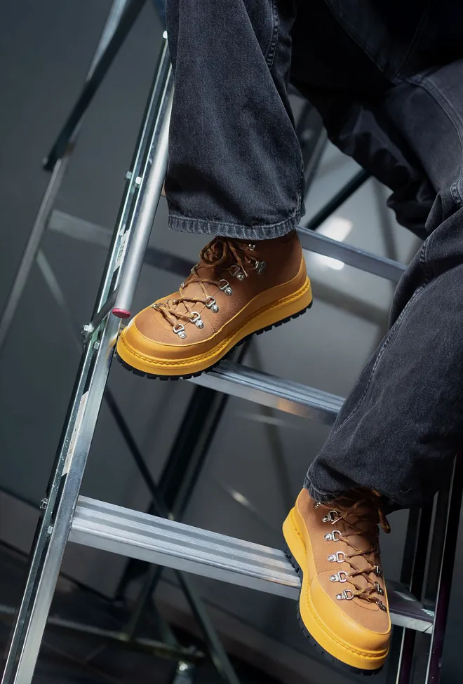 MONO Vidda Shearling Cognac Yellow vintersko 4