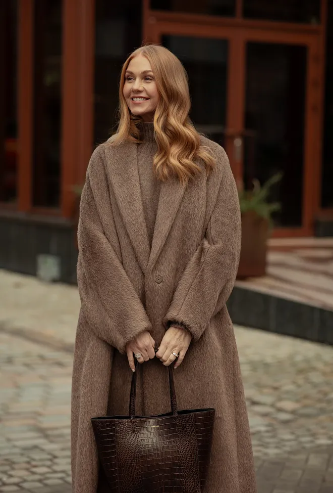 Max Mara Giorgia Coat Brown ullkåpe 9