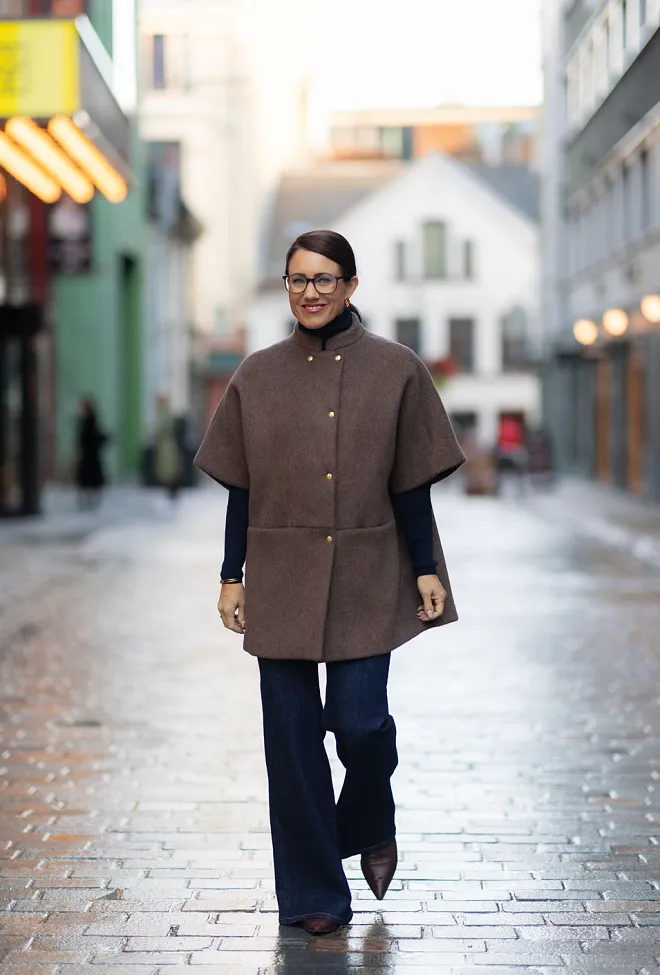 Crowd Short Mok Wool Brown ulljakke