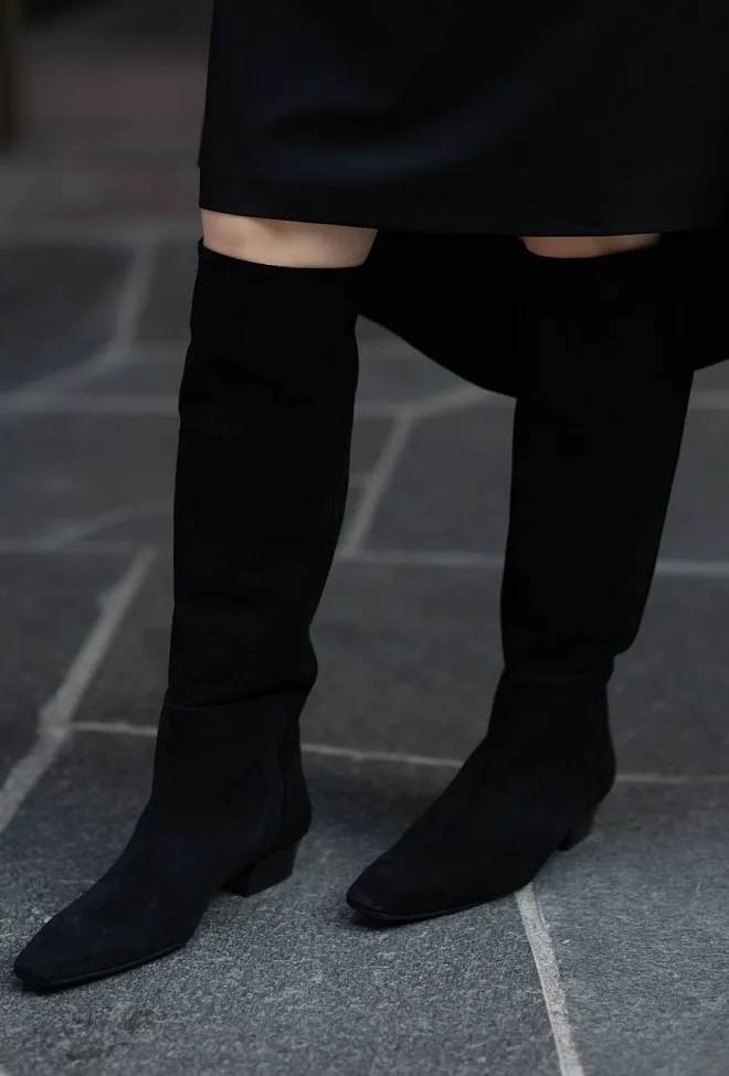 ATP Atelier Erve Black Suede Black støvletter 4