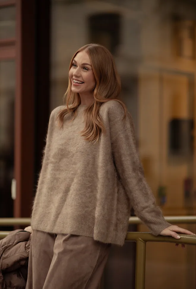 Max mara Dante Sweater Beige strikket genser 4