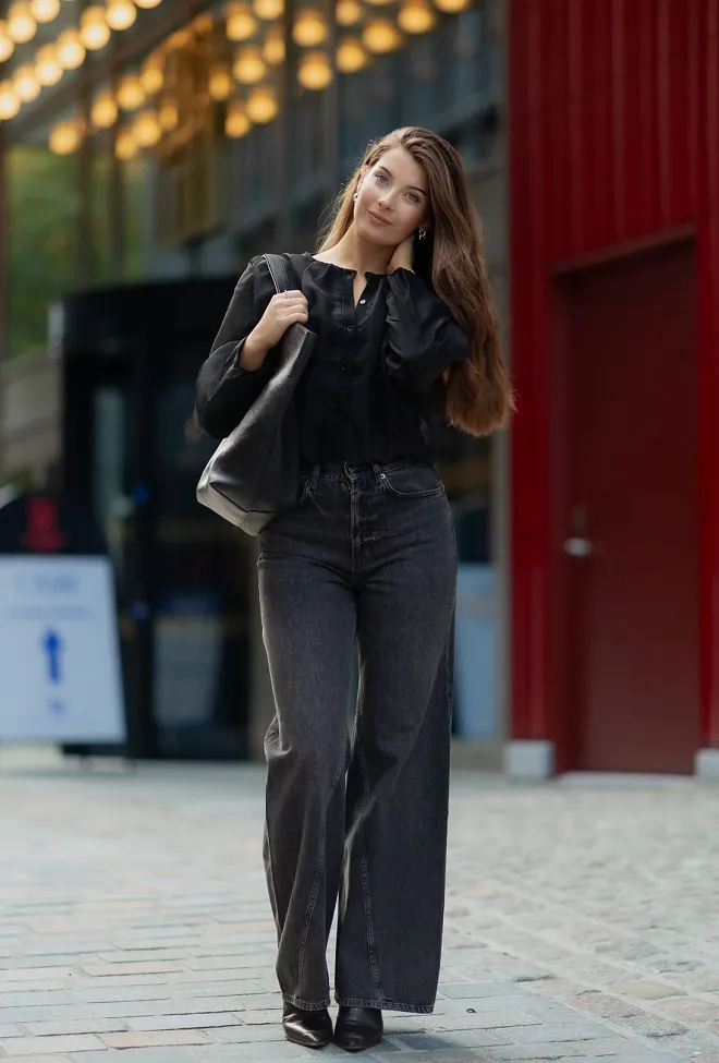 Dagmar Chiffon Cardigan Black topp 4