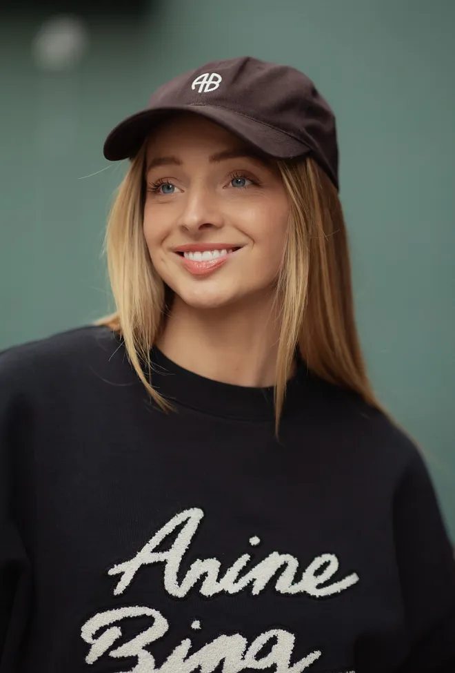Anine Bing Jeremy Baseball Cap AB Deep Brown caps 4
