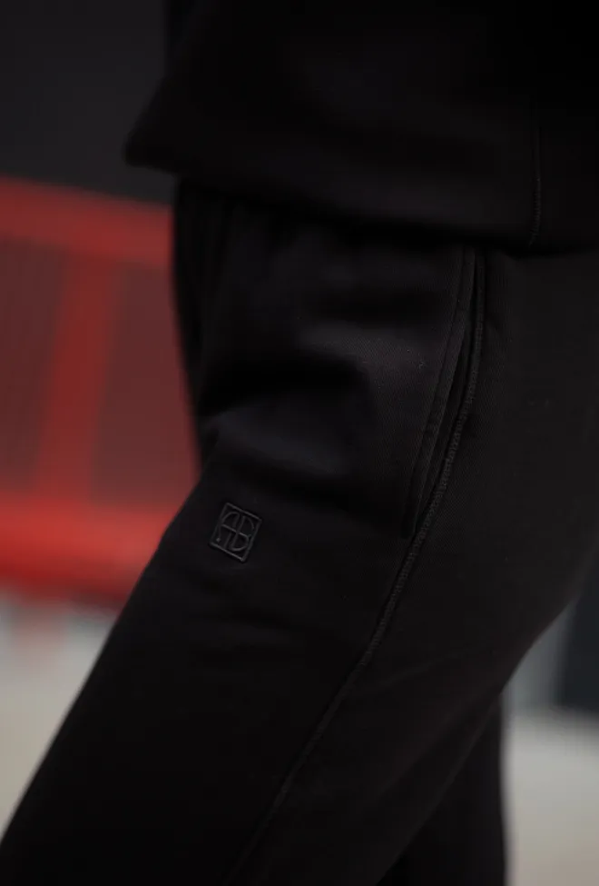 Anine Bing Karter Jogger Framed Monogram Black joggebukse 5