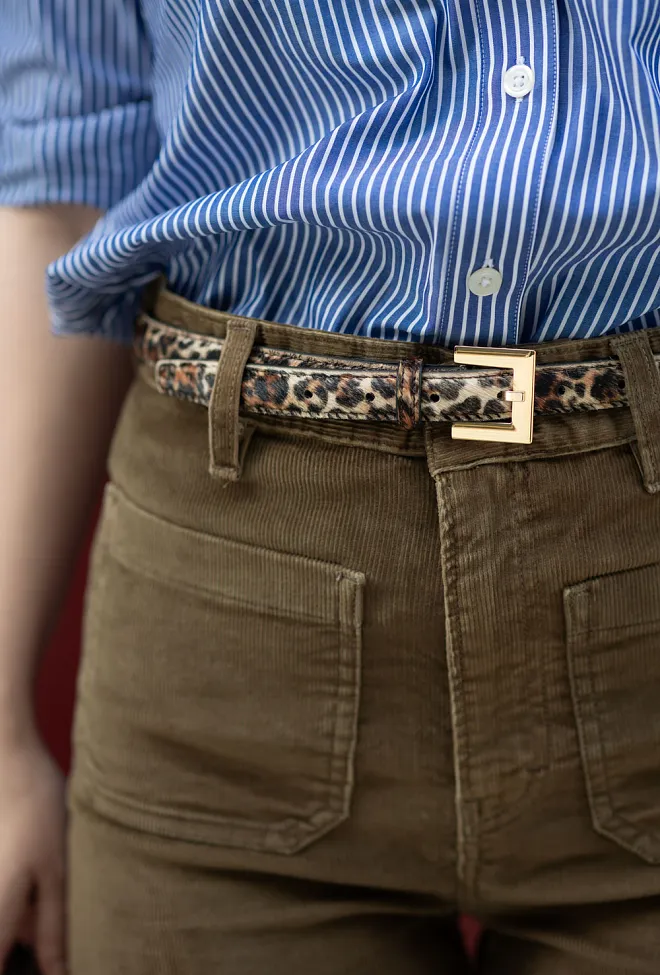 Anine Bing Nicola Belt Leopard Calf Hair belte 2