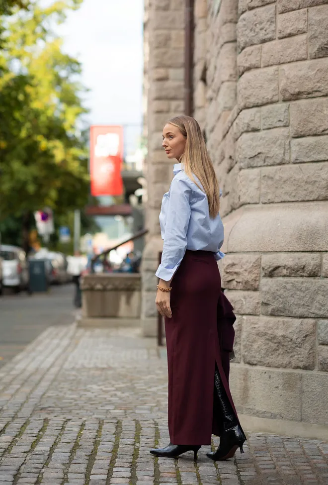 Hiil studio Harmony Skirt Bordeaux skjørt 9