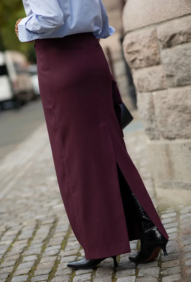 Hiil studio Harmony Skirt Bordeaux skjørt 5