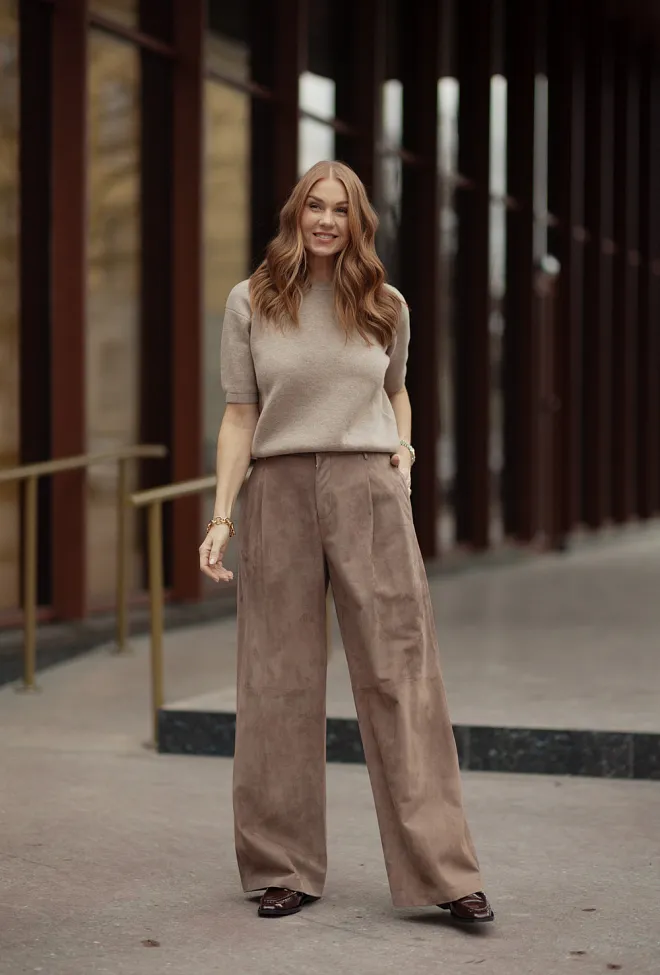 Max Mara Nirvana Sweater Biscuit strikket topp 2