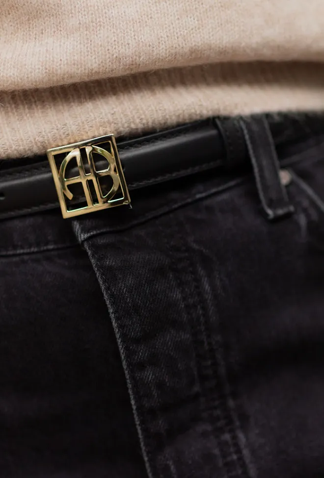 Anine Monogram Belt Black belte 5