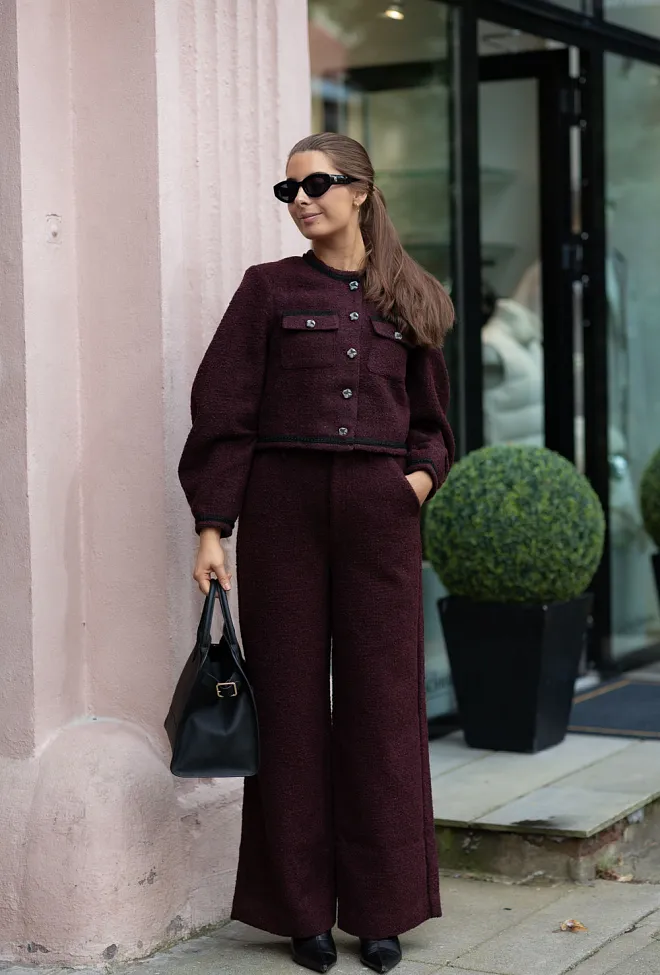 Gestuz Sigrun GZ MW Pants Aronia dressbukse 5