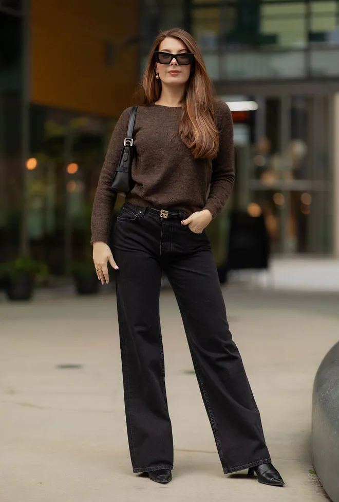 Arnie Says Fiona Sweater Dk Brown genser 2