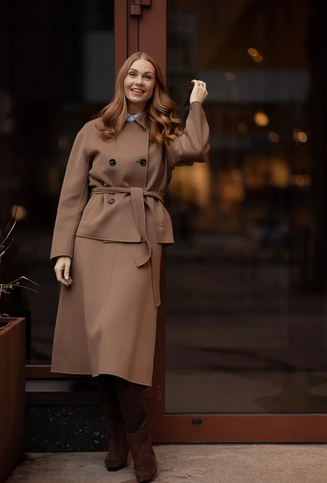 Max mara Gloria Skirt Hazelnut ullskjørt 7