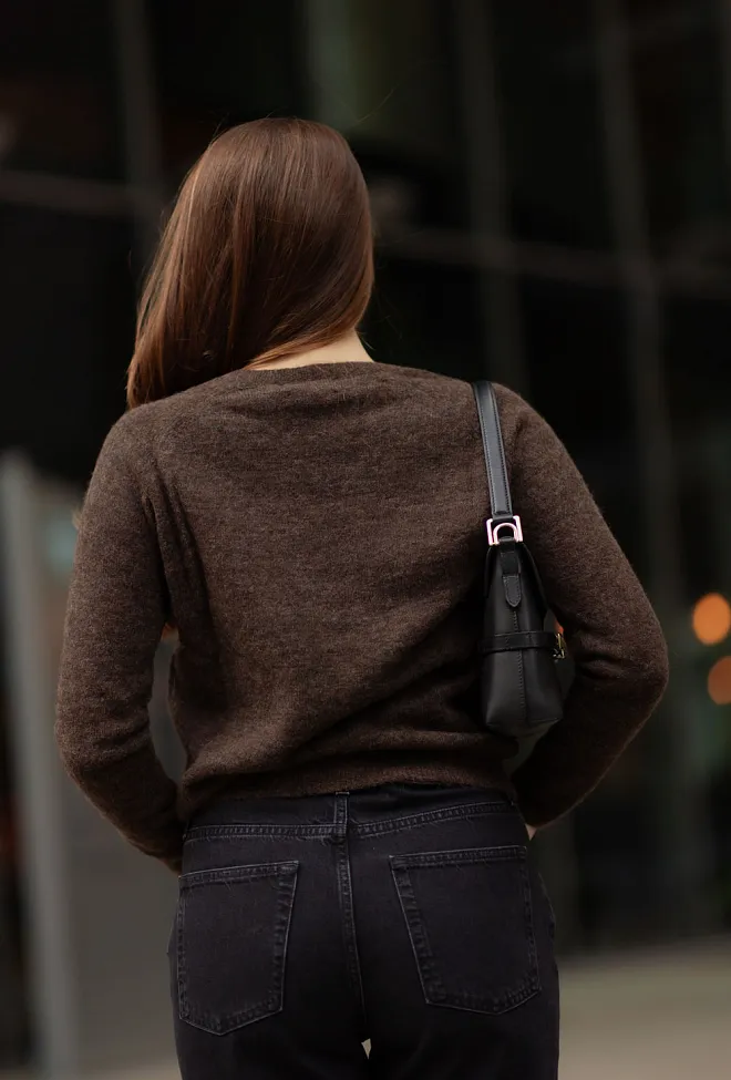 Arnie Says Fiona Sweater Dk Brown genser 4