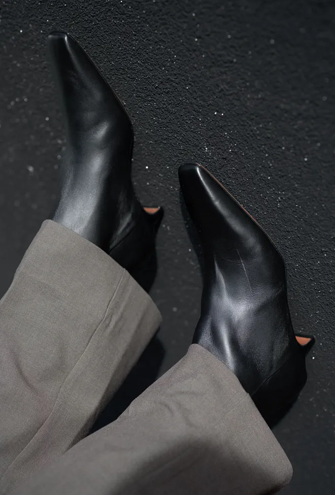 ATP Atelier Polverelli Black Nappa Black støvletter 7