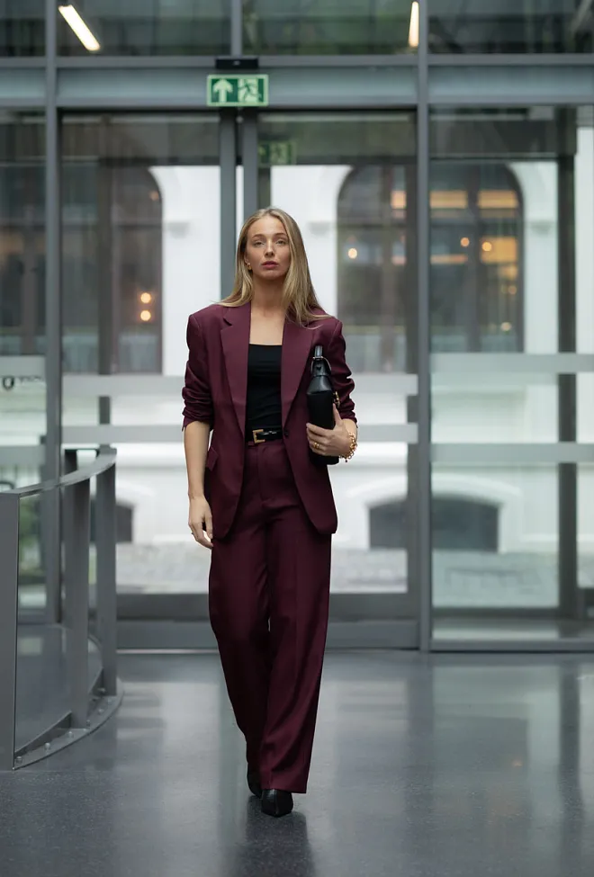 Hiil studio Mia Blazer Bordeaux dressjakke 10