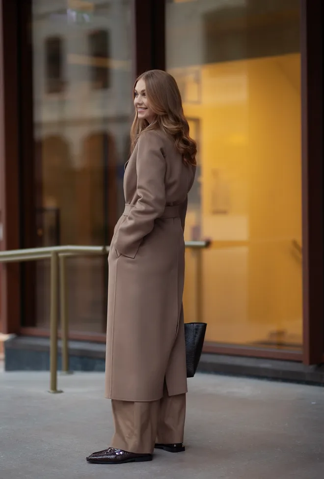 Max mara Poldo Coat Hazelnut ullkåpe 4