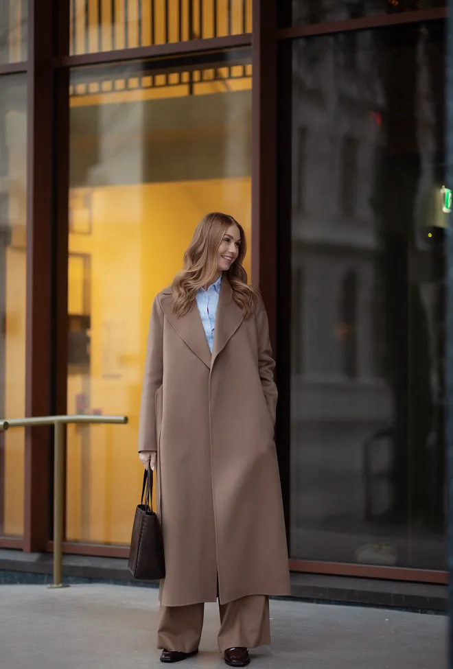 Max mara Poldo Coat Hazelnut ullkåpe 3