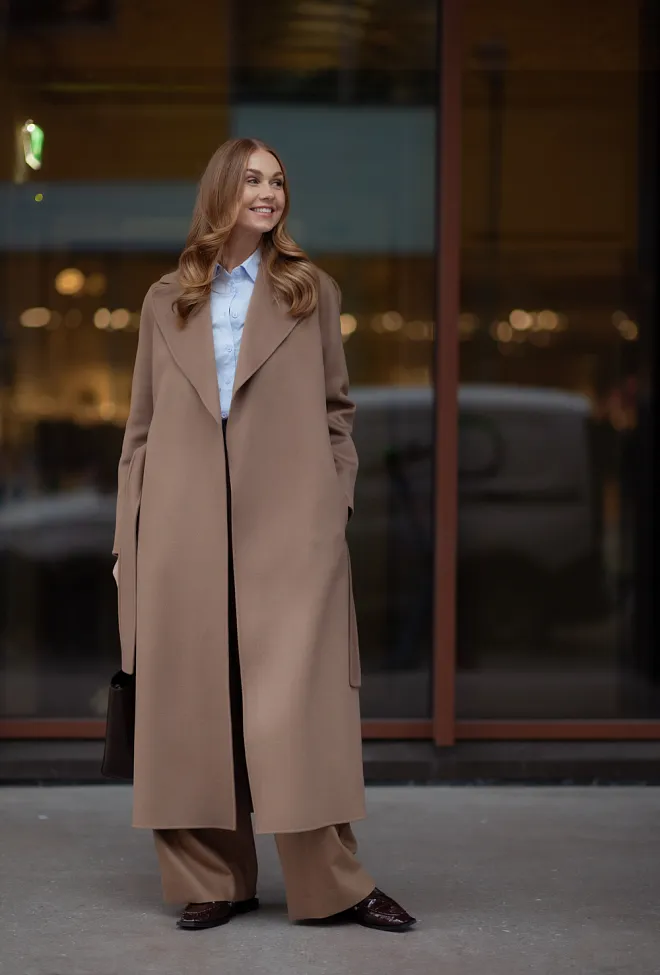 Max mara Poldo Coat Hazelnut ullkåpe 6