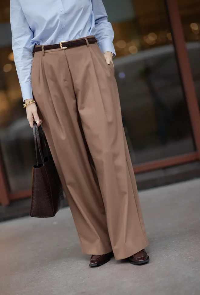 Max Mara Titty Trouser Camel dressbukse