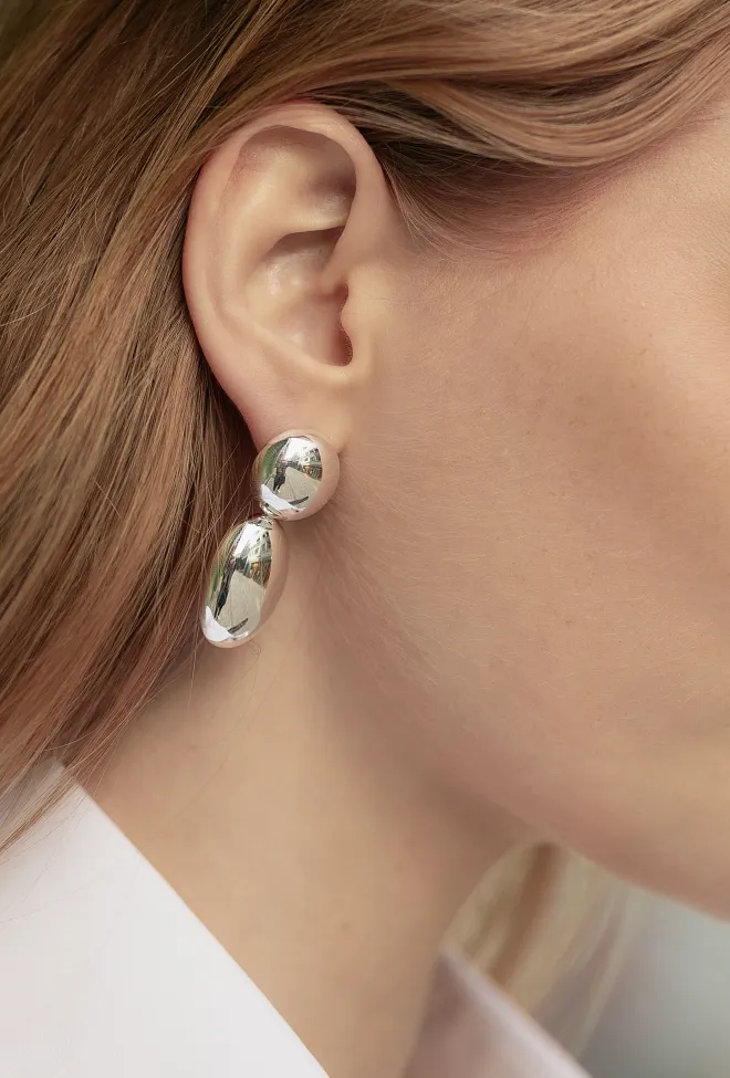 Lié Studio Klara Earrings Silver øredobber 2