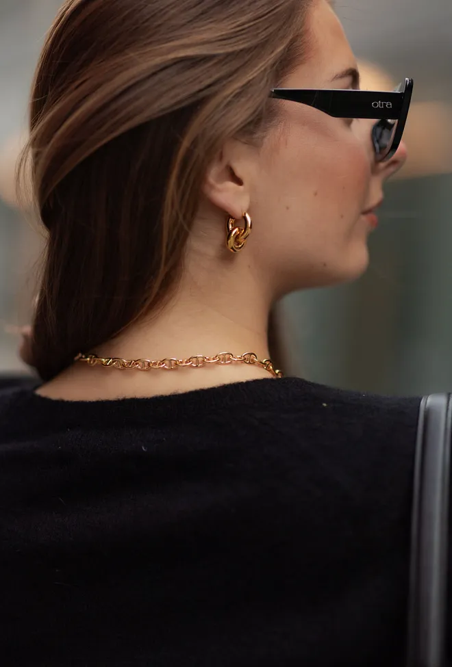 Caroline svedbom Betty Chain Necklace Gold smykke 4