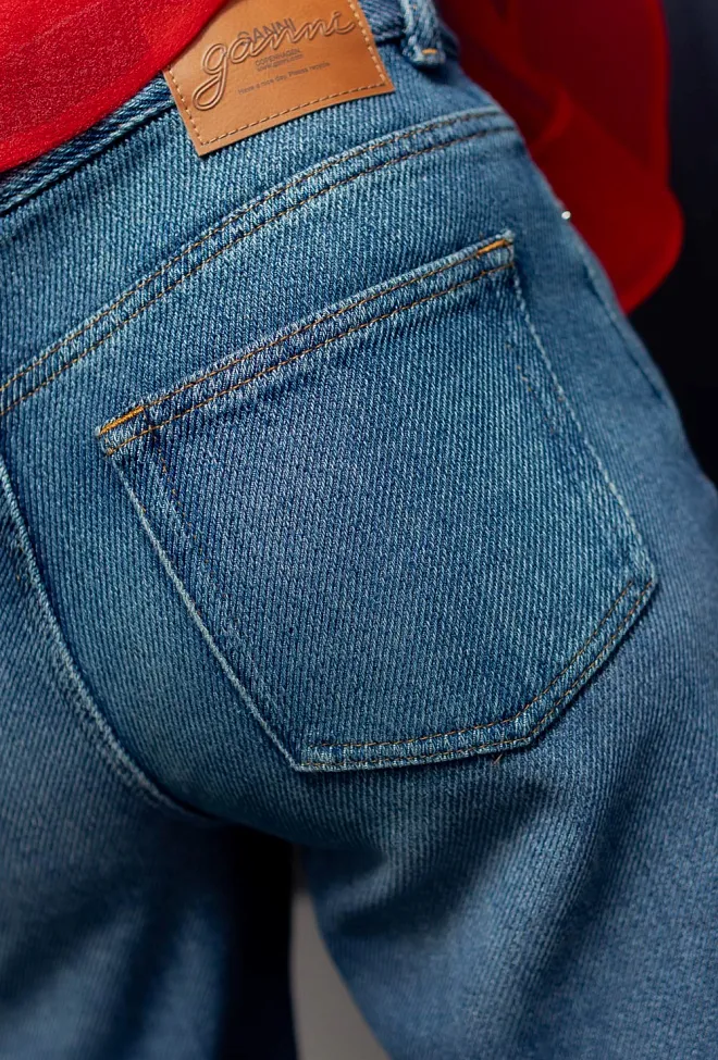 GANNI Heavy Denim Izey Jeans Dark Blue Vintage jeans 7