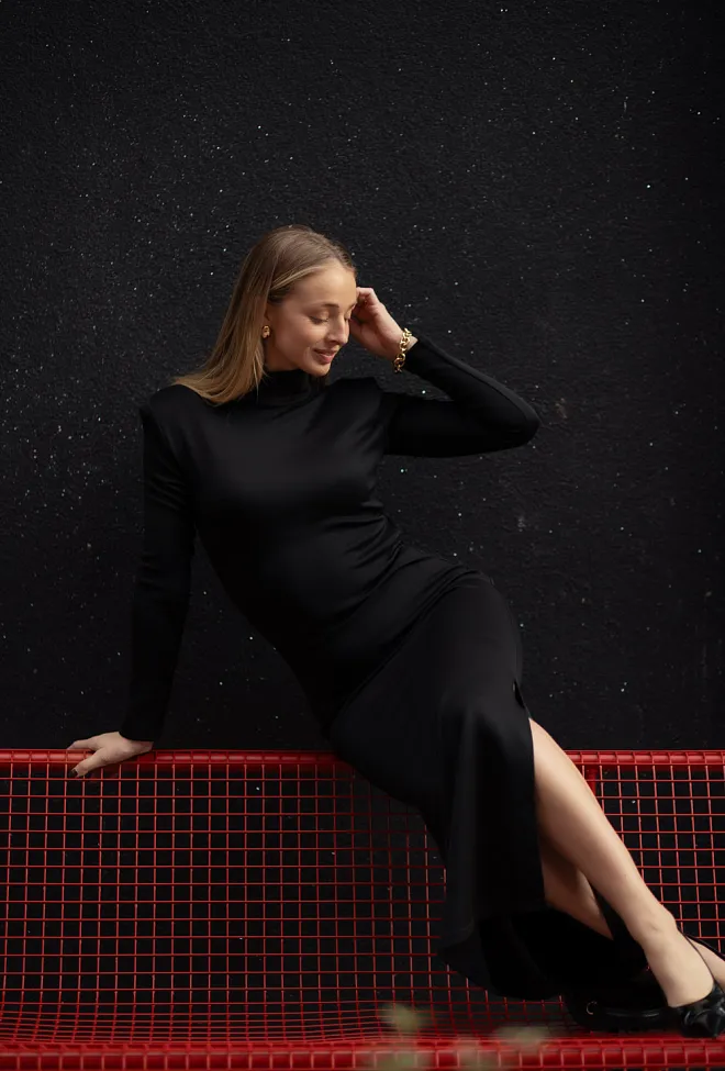 hiil studio icy dress black kjole sort 7